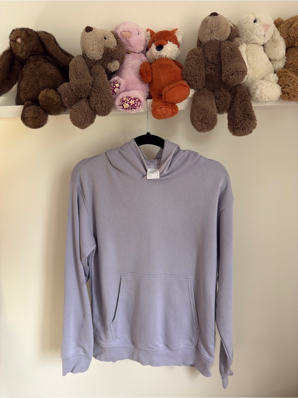 Aritzia TNA Airy AF Fleece Hoodie in Geode Purple - size M